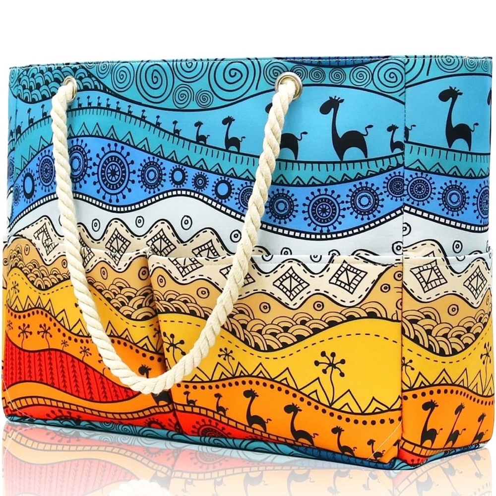 Summer beach tote bag
